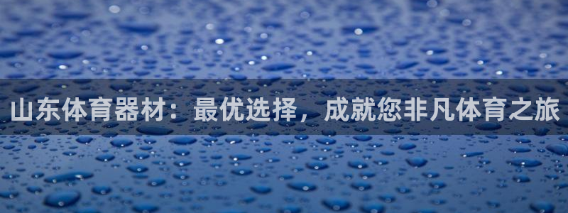 凯时登录：山东体育器材：最优选择，成就您非凡体育之旅